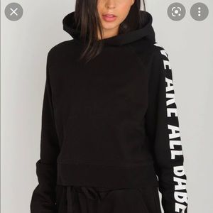 We Are All Babes Cropped Hoodie